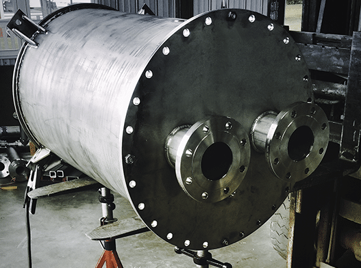 Large Steel Tube Barrel with Massive Metal Flanges