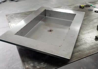 commercial stailess steel sink with drain