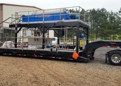 completed skid loaded on tractor trailor to be shipped