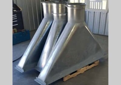 giant metal funnels